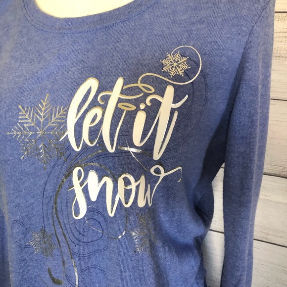Holiday Time | Let It Snow Long Sleeve Top - Picture 2 of 3